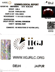 4.86/CT Natural Ruby Stone with Govt. Lab Certificate-12927D53218